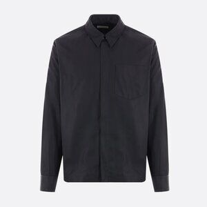 Dries Van Noten black water repellent nylon Corran overshirt jacket